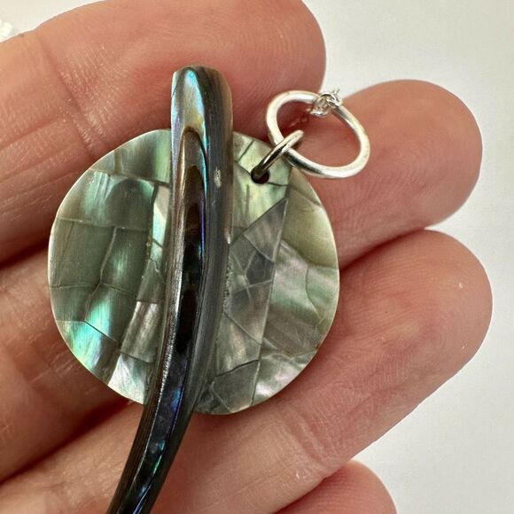 Abalone pendant necklace - Picture 5 of 9